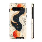 Astrology Galaxy Samsung Galaxy Case | Red Moon Celestial Waves