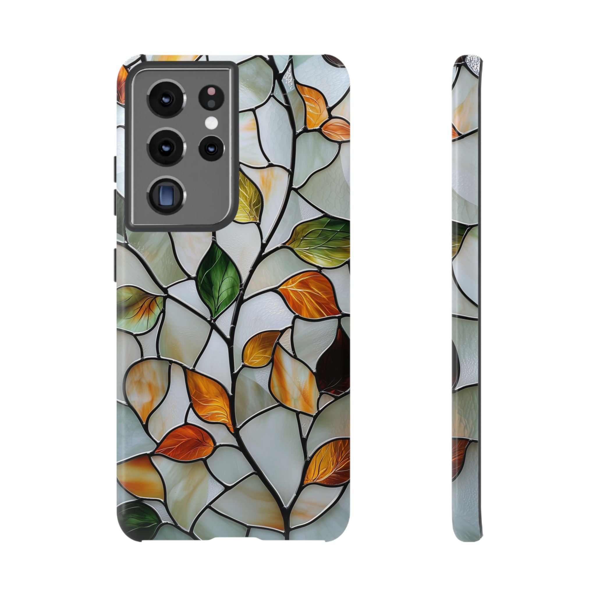Stained Glass Autumn Leaves Mosaic Samsung Galaxy S Case