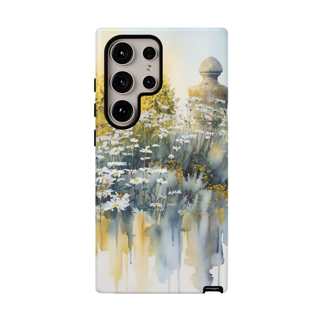 Watercolor Floral Daisy Garden Samsung Galaxy Phone Case