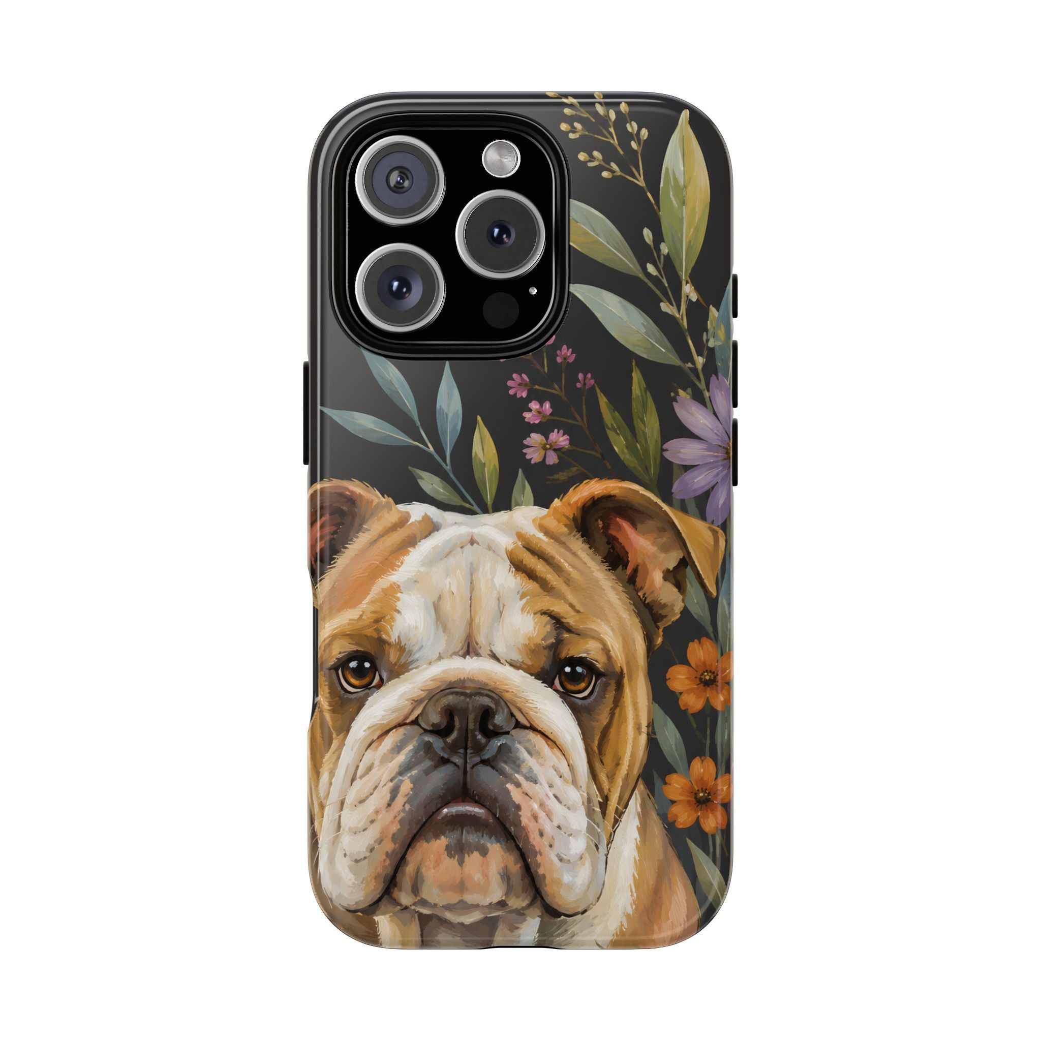 English Bulldog iPhone Case | Bulldog Dog Art Cover