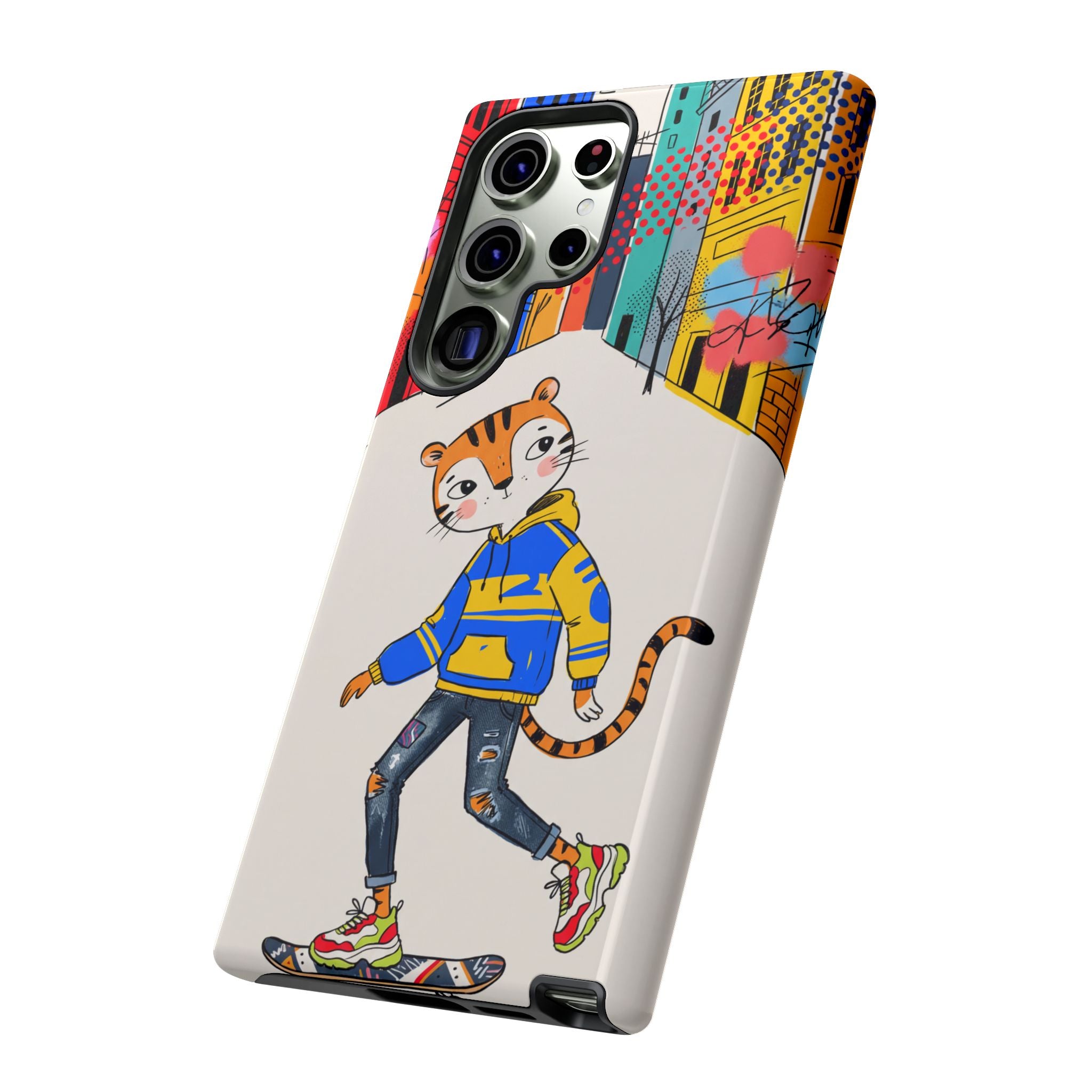 Skater Tiger Samsung Galaxy Phone Case