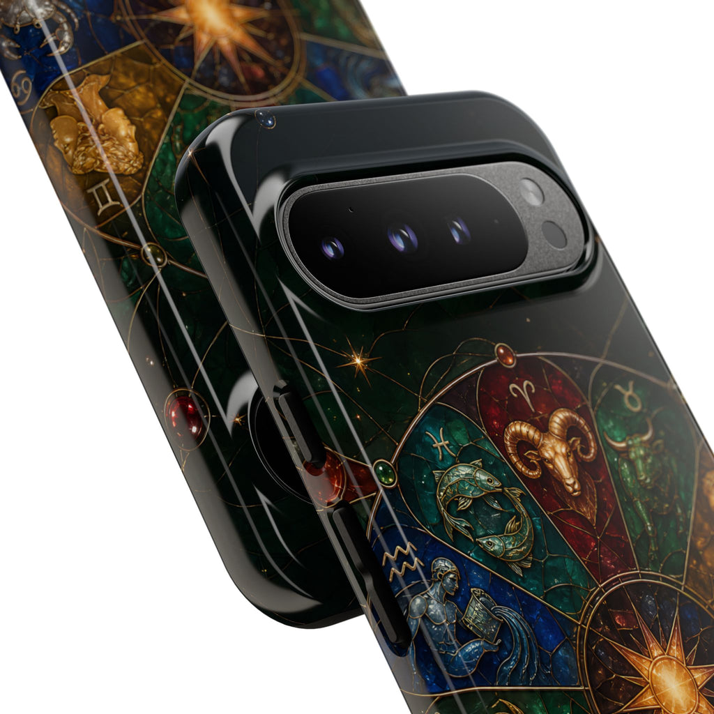 Zodiac Wheel Google Pixel Phone Case | Celestial Astrology Phone Case