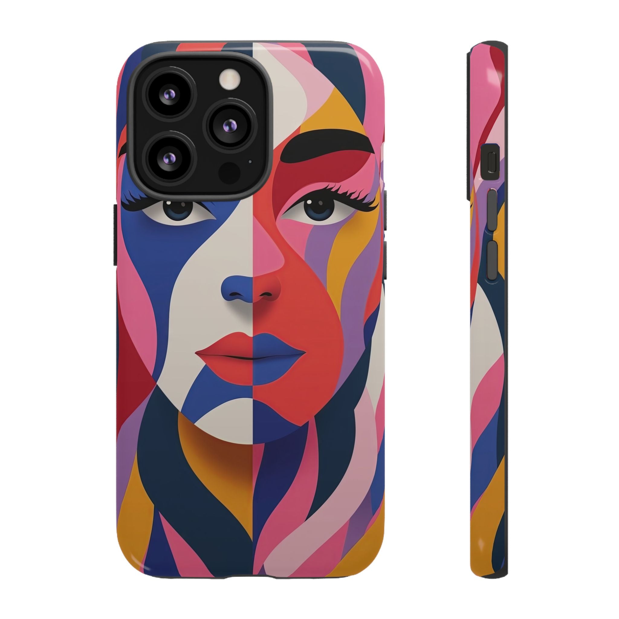 Abstract Colourful Face iPhone Case | Vibrant Pop Art