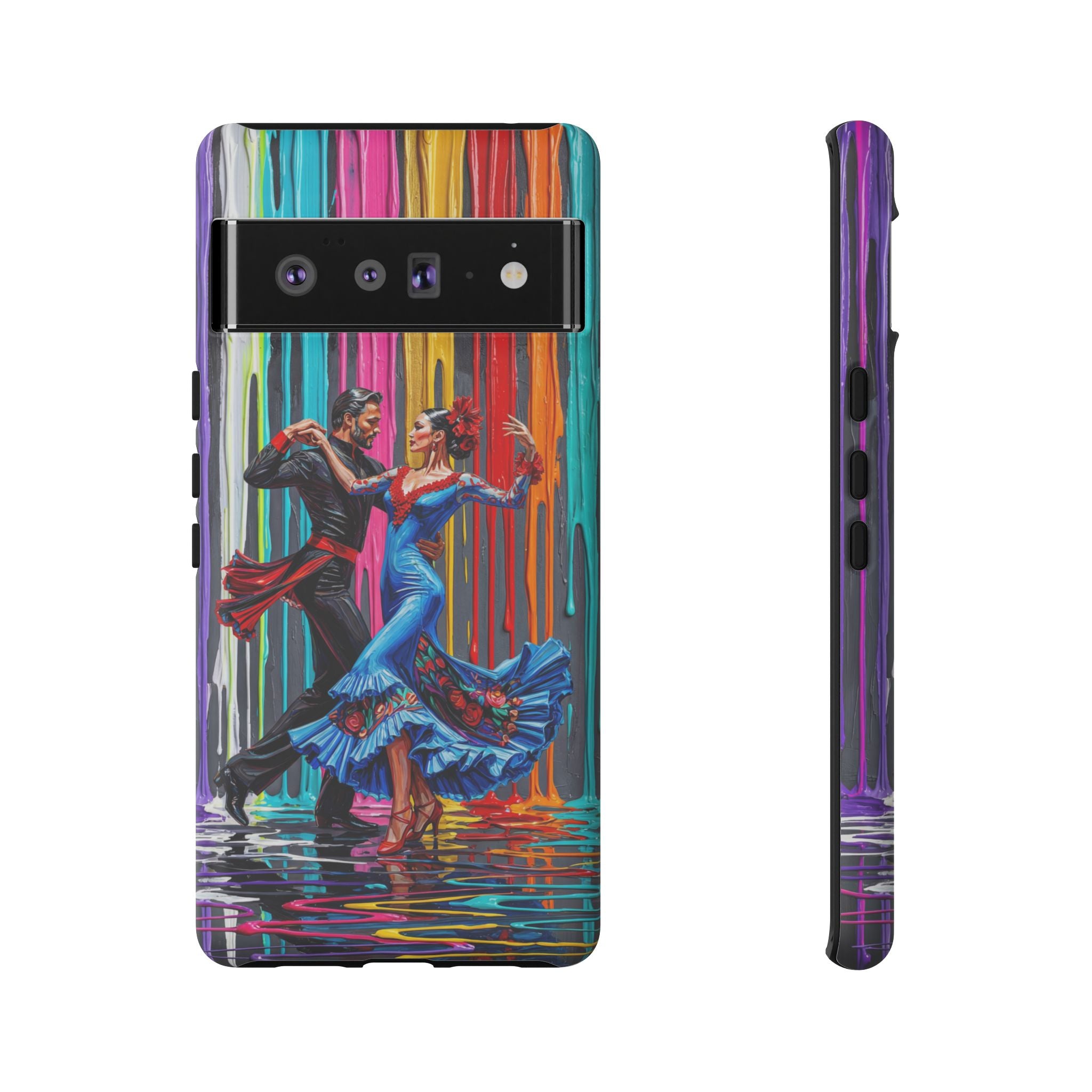 Colorful Tango Google Pixel Phone Case | Vibrant Dancing Couple Art Protection