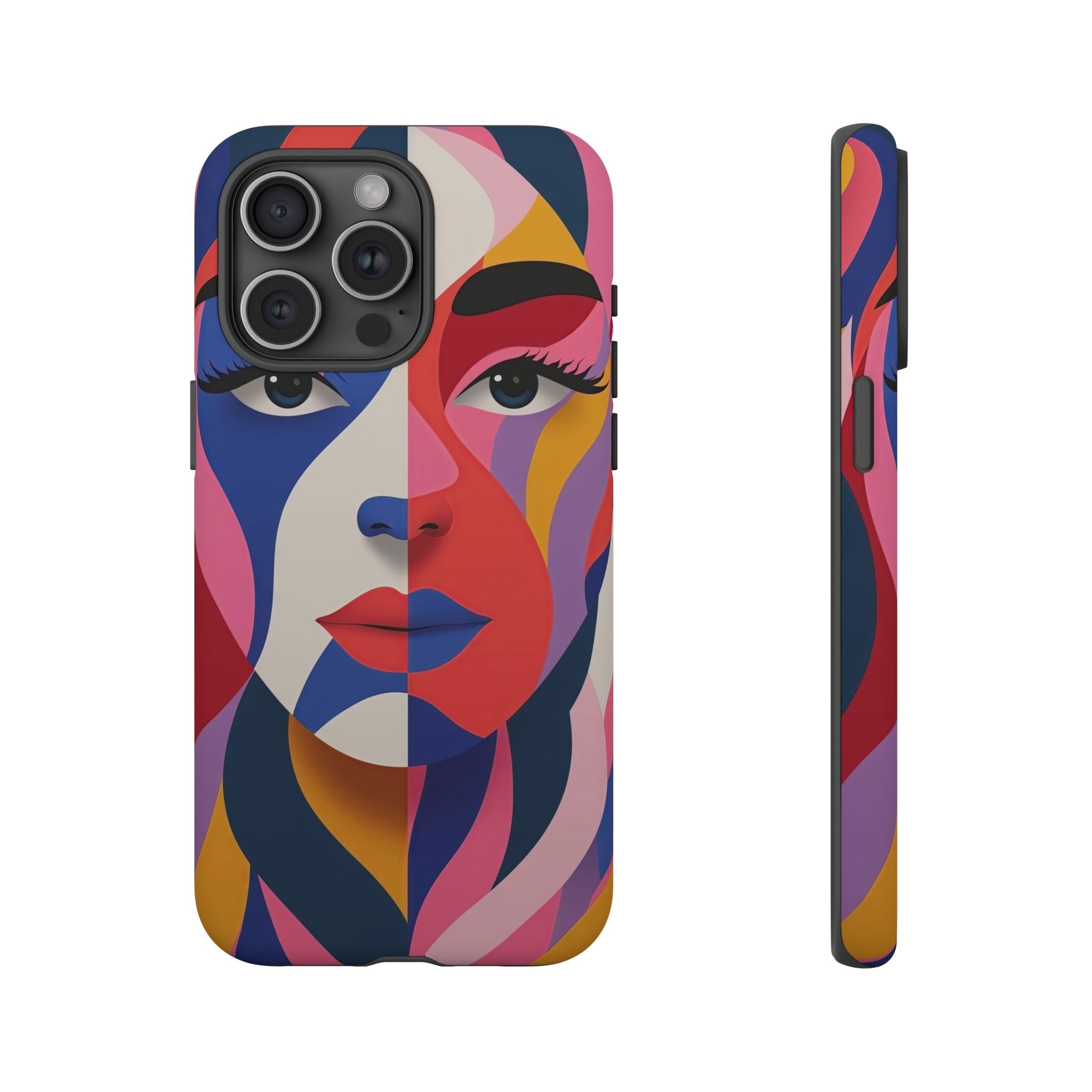 Abstract Colourful Face iPhone Case | Vibrant Pop Art