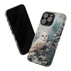 Barn Owl & Butterflies Tough iPhone Case