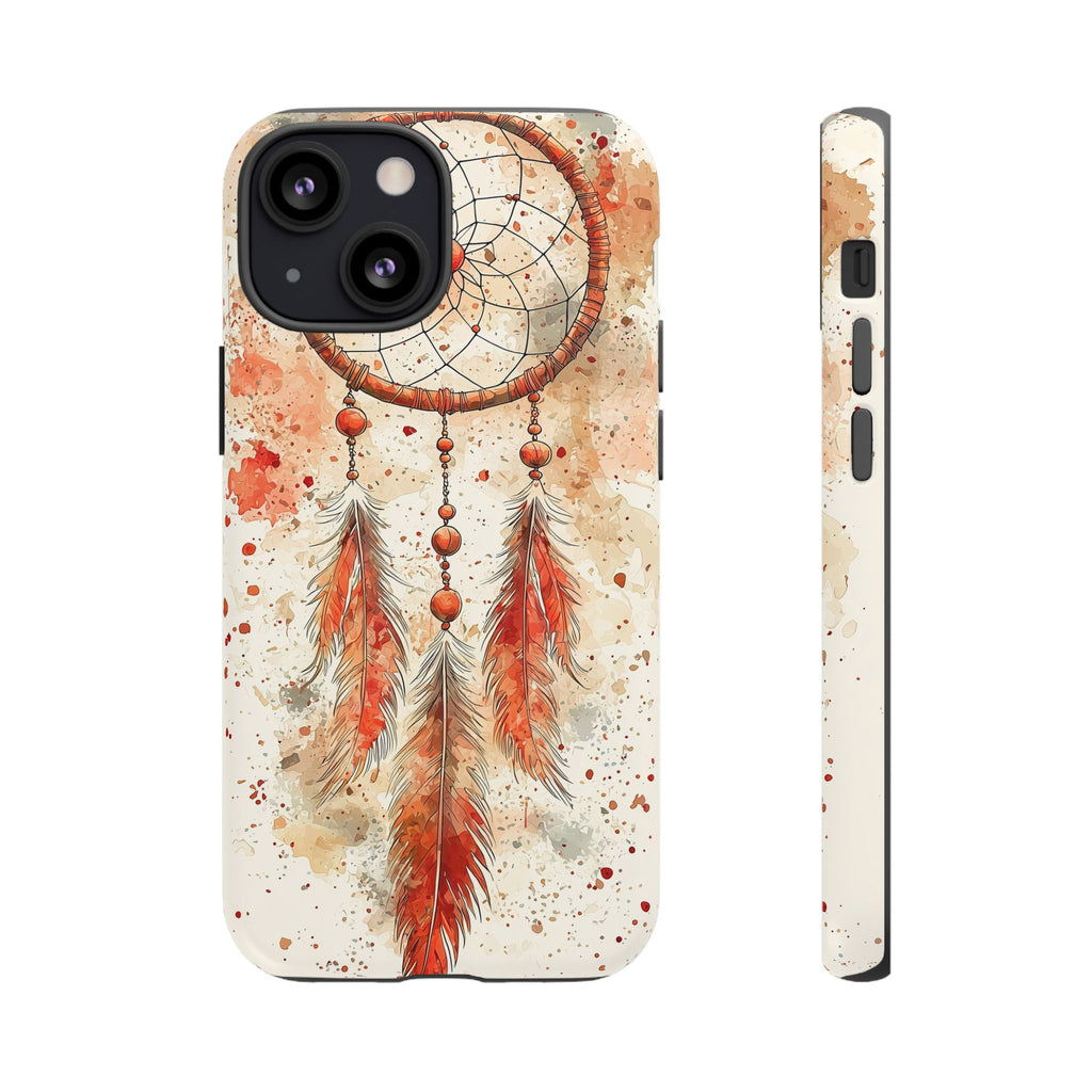 Dreamcatcher Tough iPhone Case | Watercolour Feather