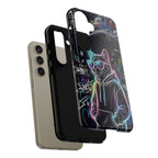 Cool Hoodie Neon Street Cat Samsung Galaxy Phone Case