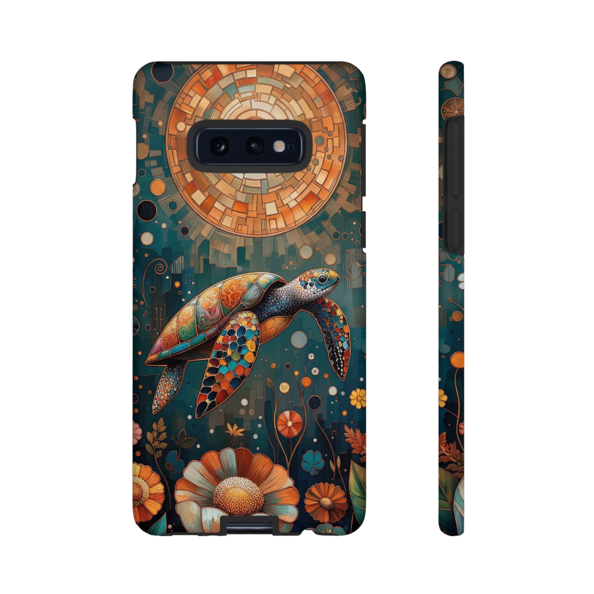 Colourful Mosaic Sea Turtle Samsung Galaxy Case