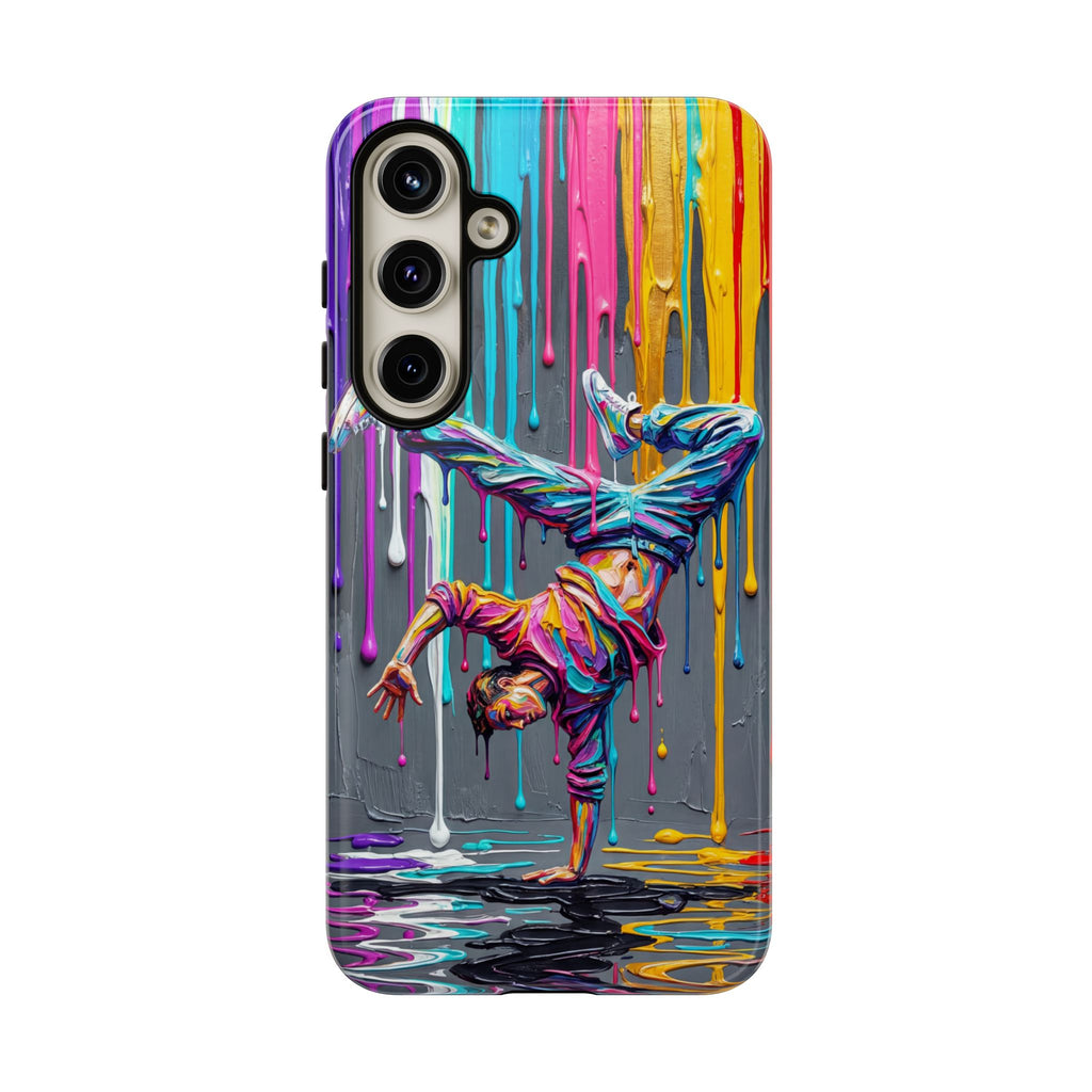 Colorful Breakdancer Graffiti Tough Samsung Galaxy Phone Case