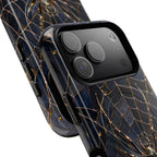 Golden Spider Web Tough MagSafe Case