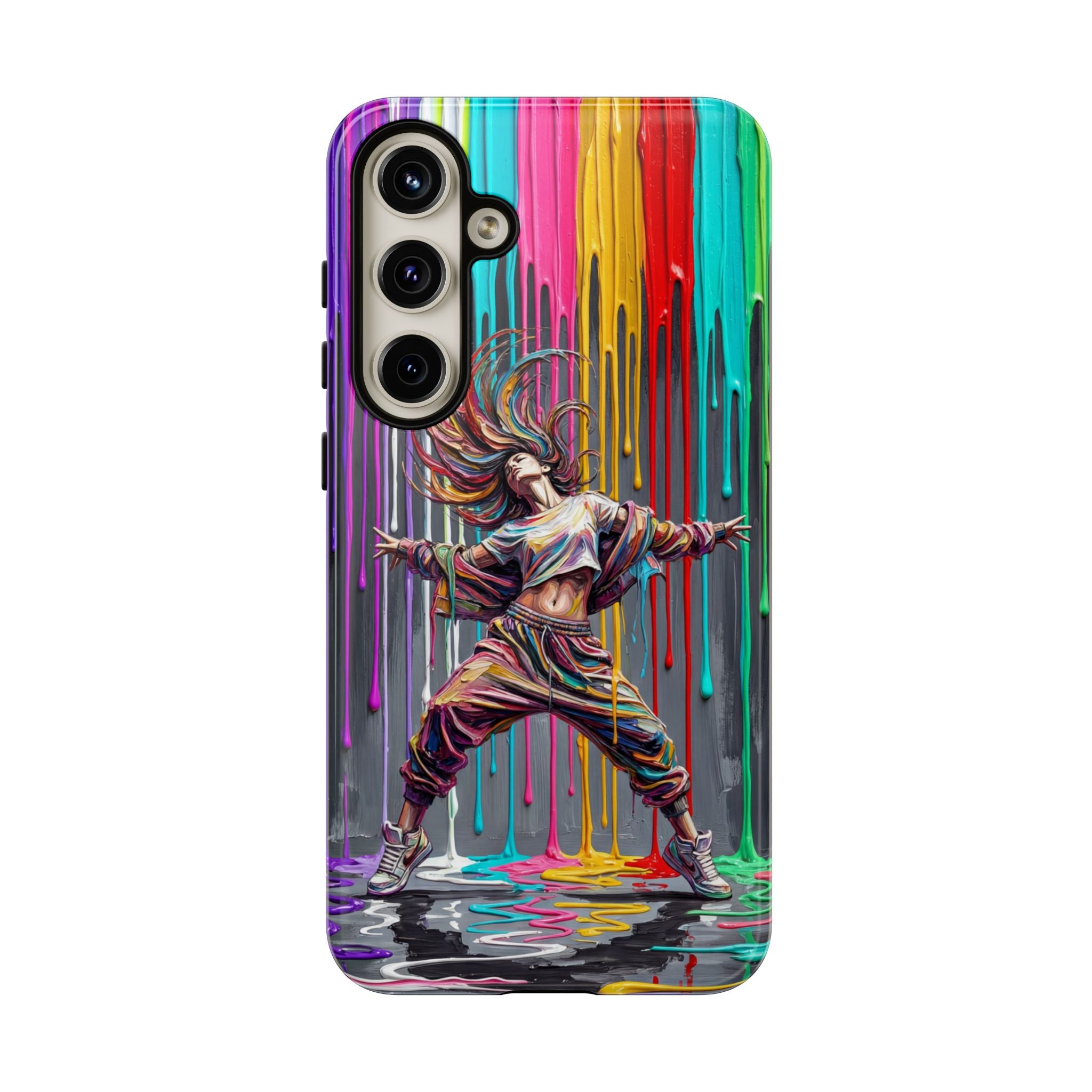 Samsung Galaxy Phone Case | Colorful Street Dance Drip Design