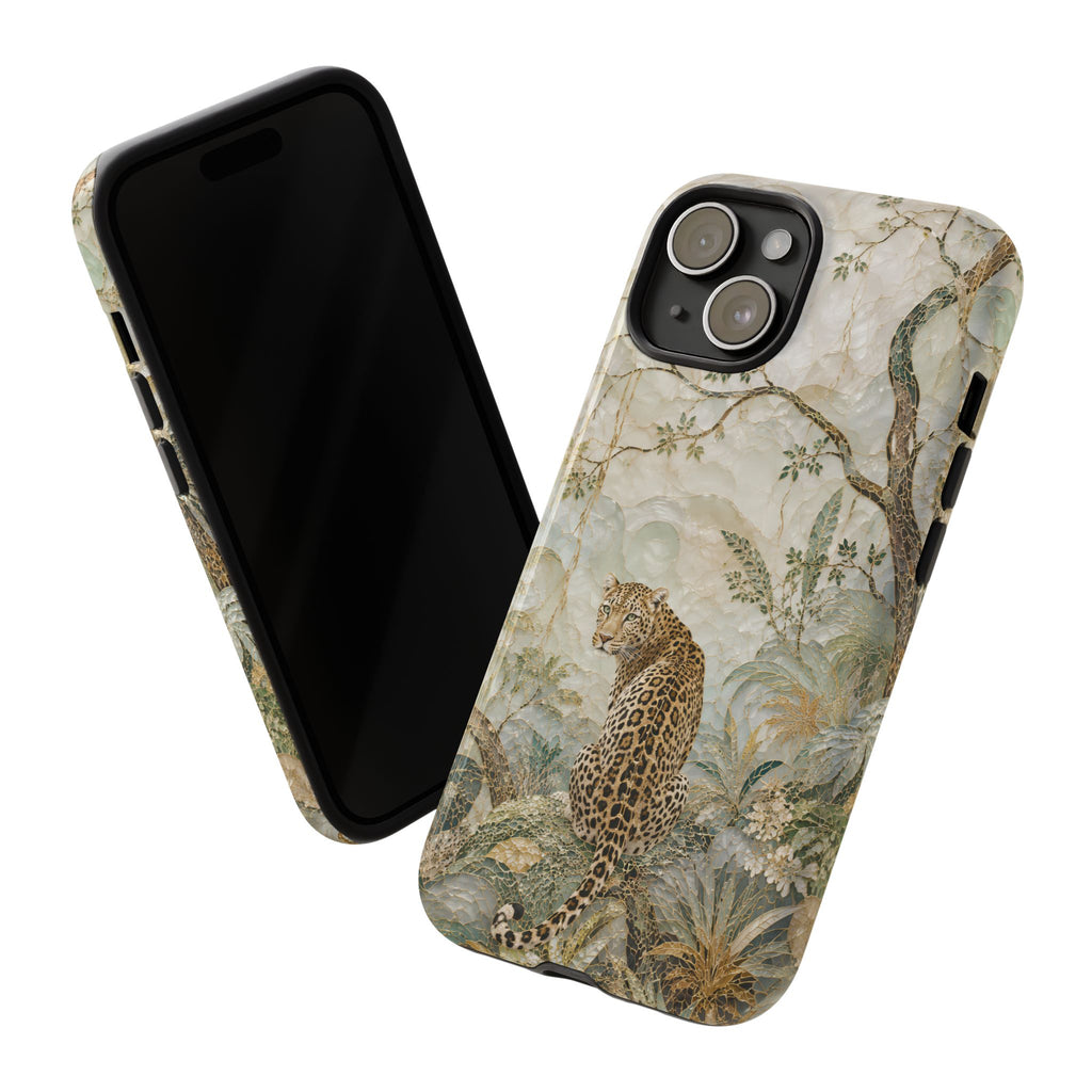 Leopard Floral iPhone Case | Vintage Botanical Phone Case
