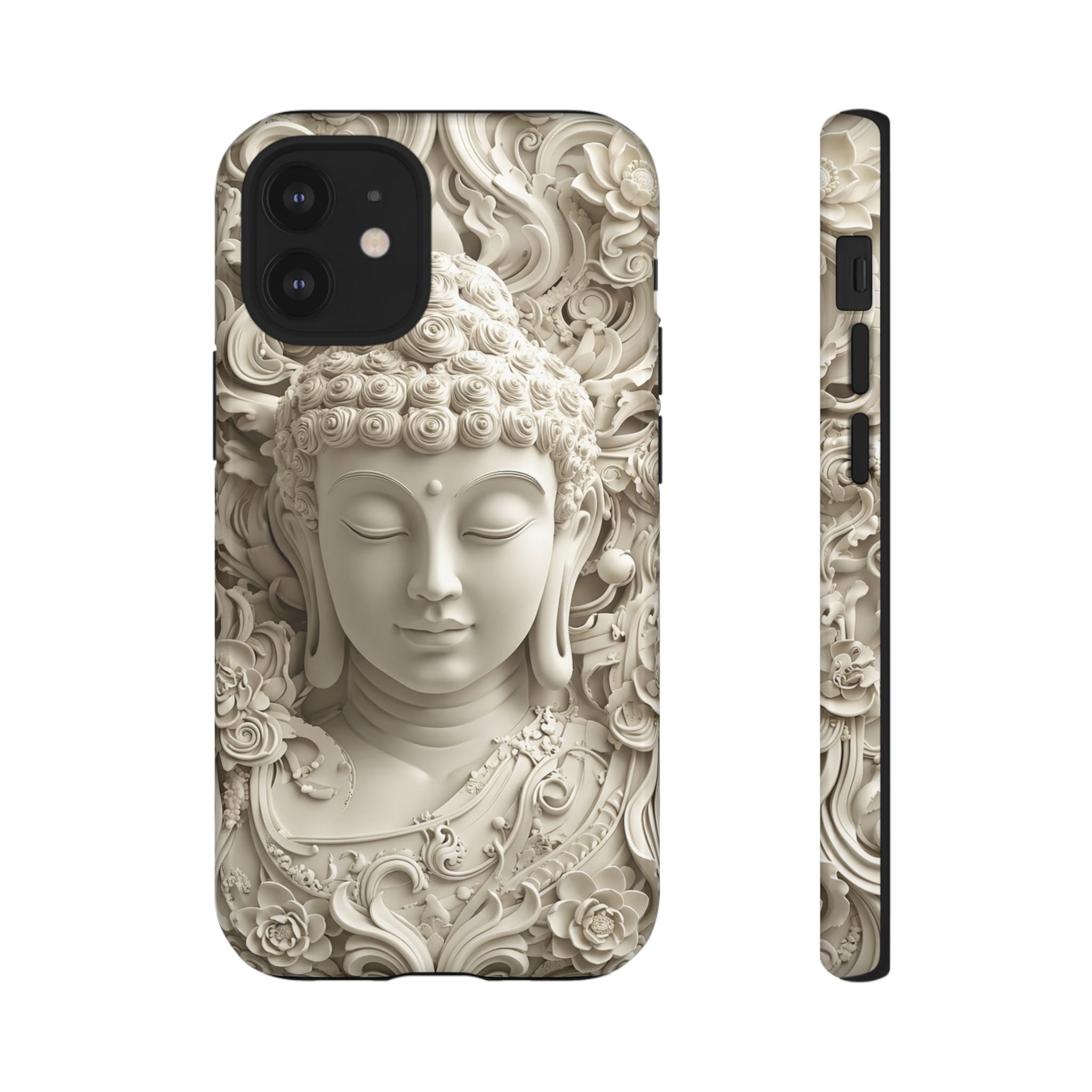 Buddha Relief iPhone Case — Serene Zen Protective Phone Cover