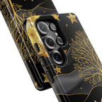 Gold Moon & Celestial Cat Samsung Galaxy Case