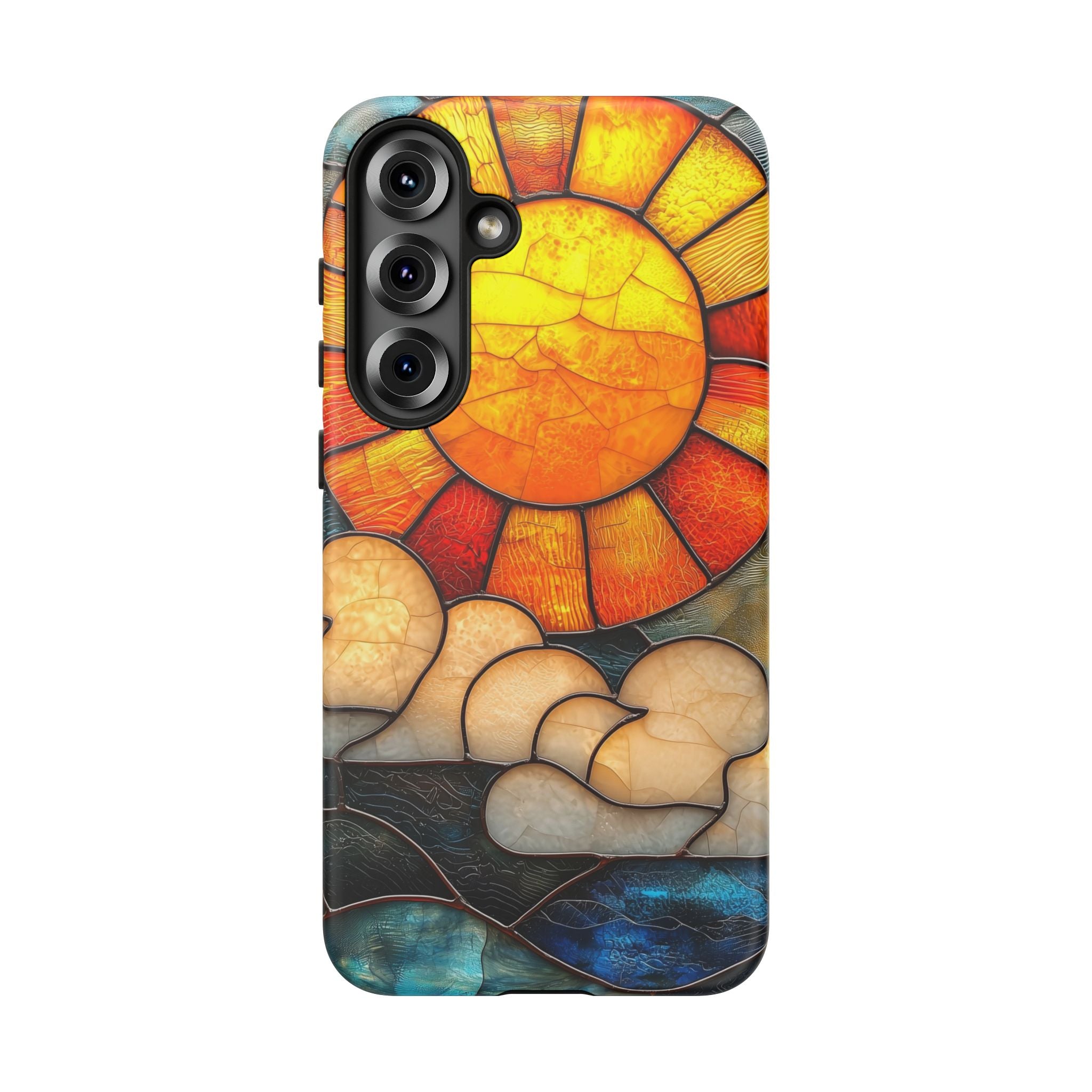 Stained Glass Sun & Clouds Samsung Galaxy Case