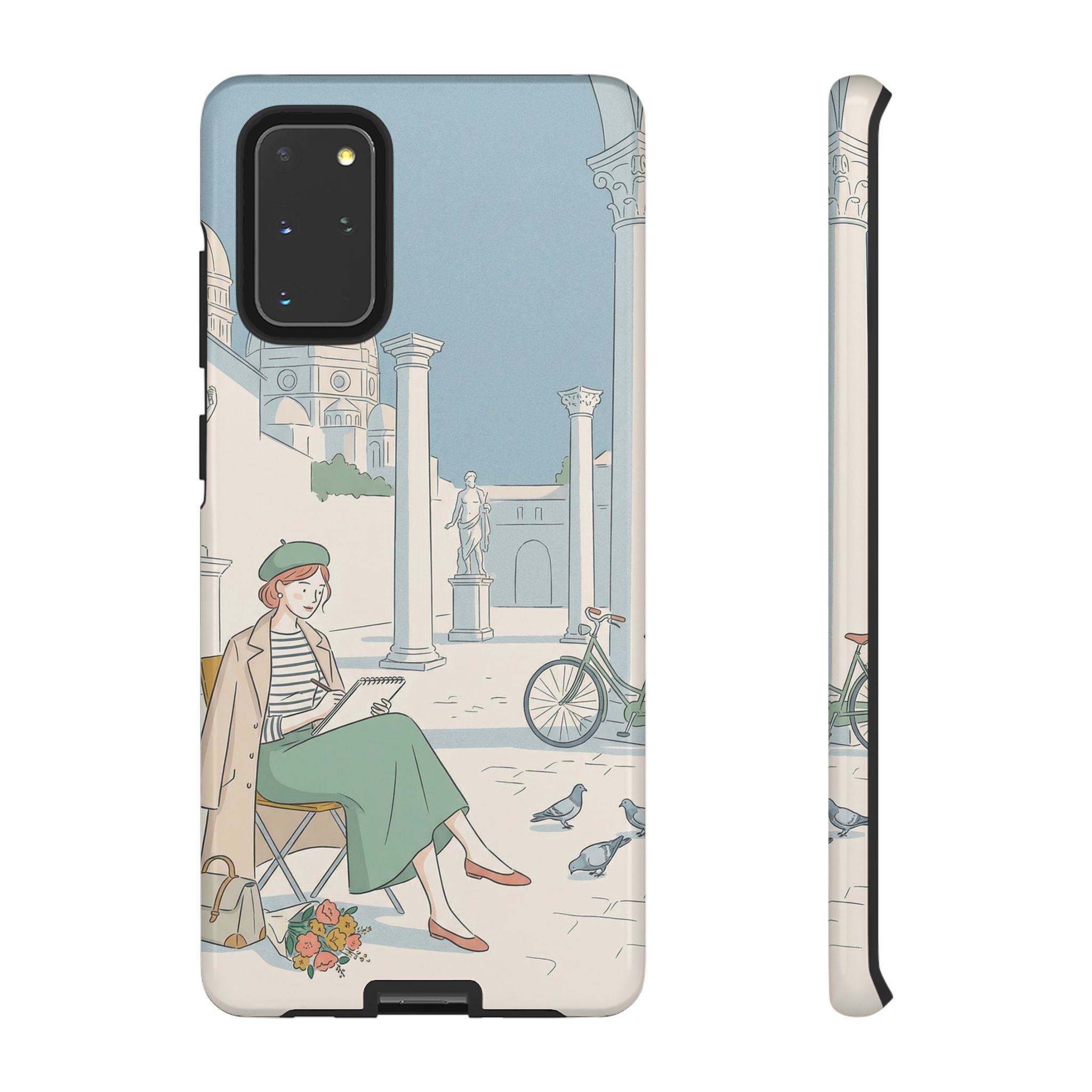 Florence Art Aesthetic Samsung Galaxy Phone Case | Renaissance Italy Travel Illustration