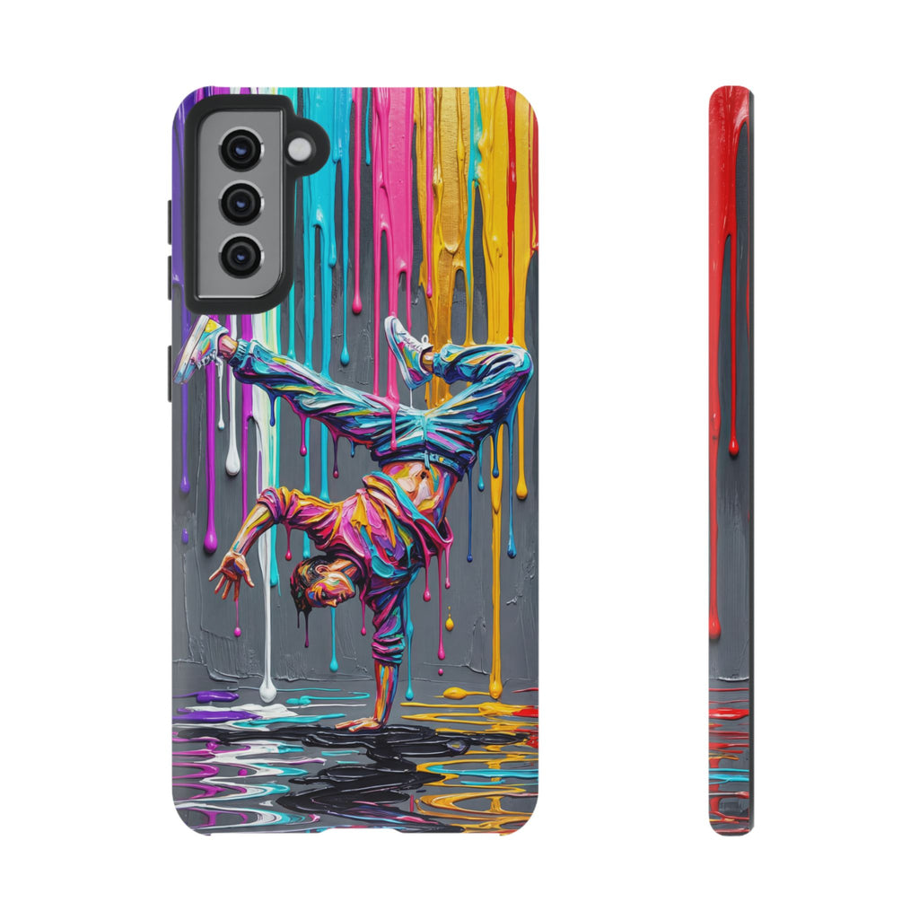 Colorful Breakdancer Graffiti Tough Samsung Galaxy Phone Case
