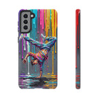 Colorful Breakdancer Graffiti Tough Samsung Galaxy Phone Case