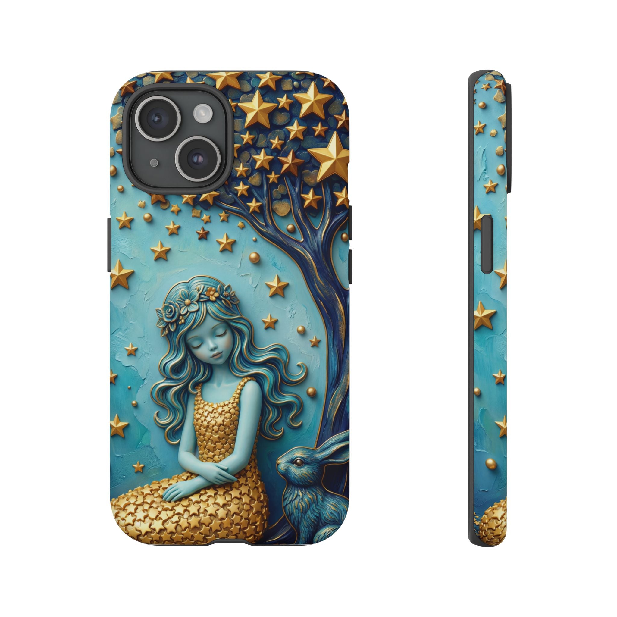 Dreamy Maiden & Star Tree iPhone Case