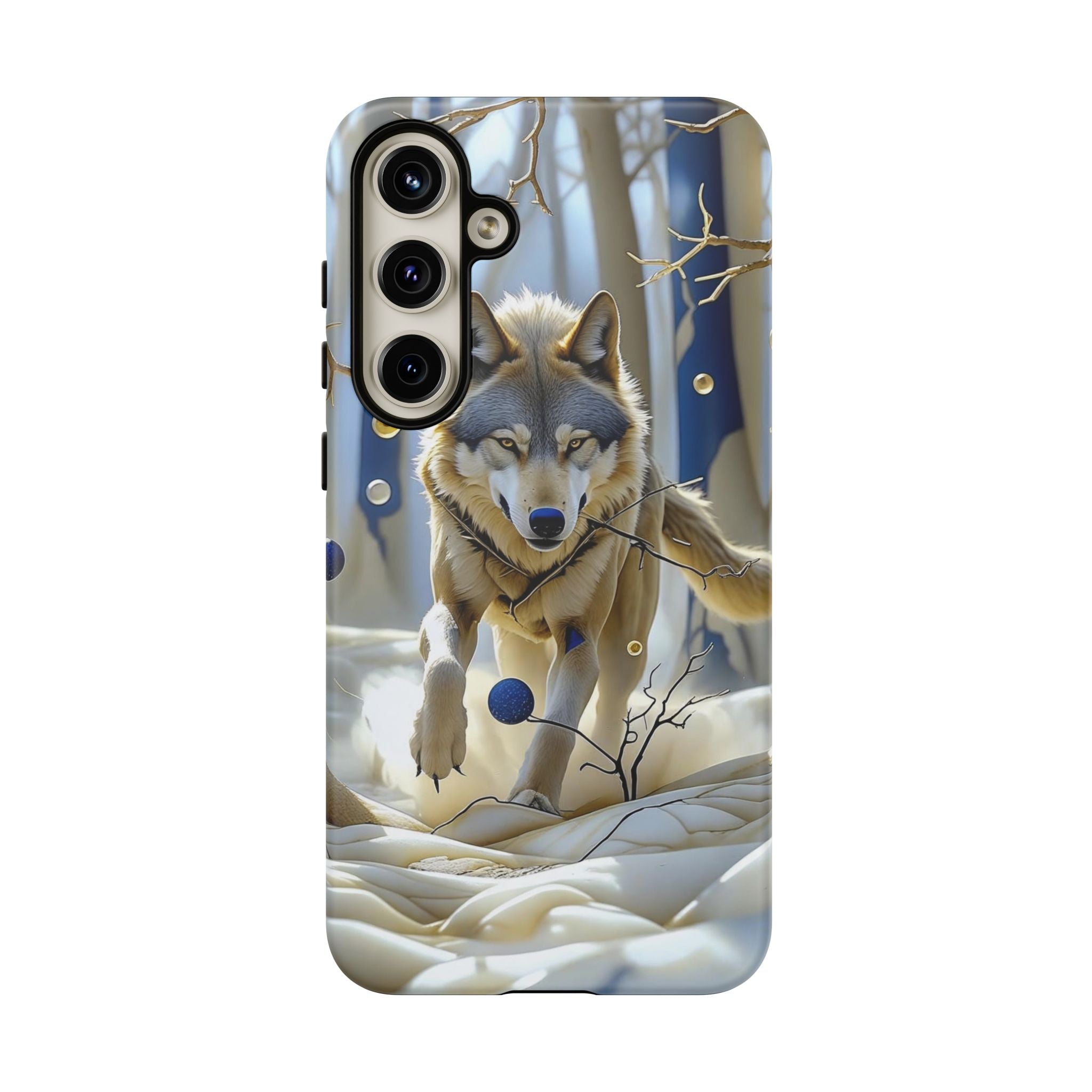 Wolf in Snow Samsung Galaxy Case — Rugged Wildlife