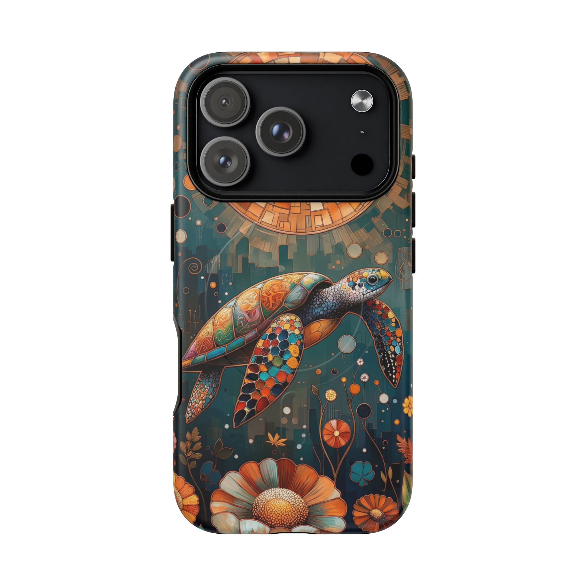 Custodia MagSafe per iPhone a forma di tartaruga marina