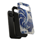 Asian Zodiac Rooster Google Pixel Phone Case | Blue & White Porcelain Slim Shockproof Case | Year of the Rooster Gift