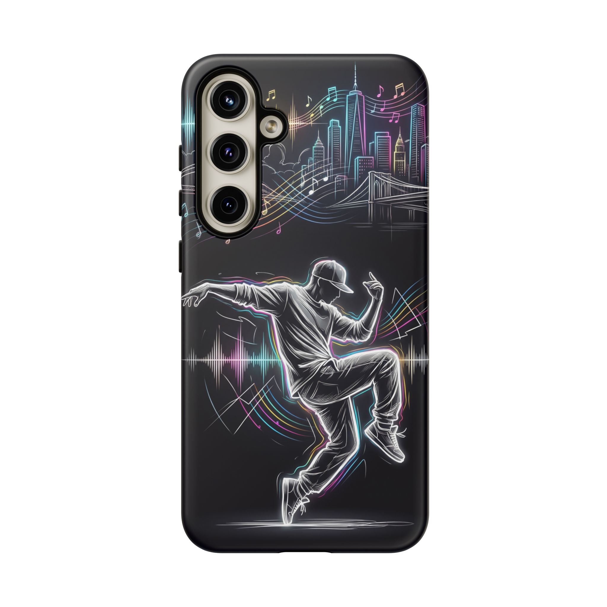 Dancer Neon Skyline Samsung Galaxy Phone Case