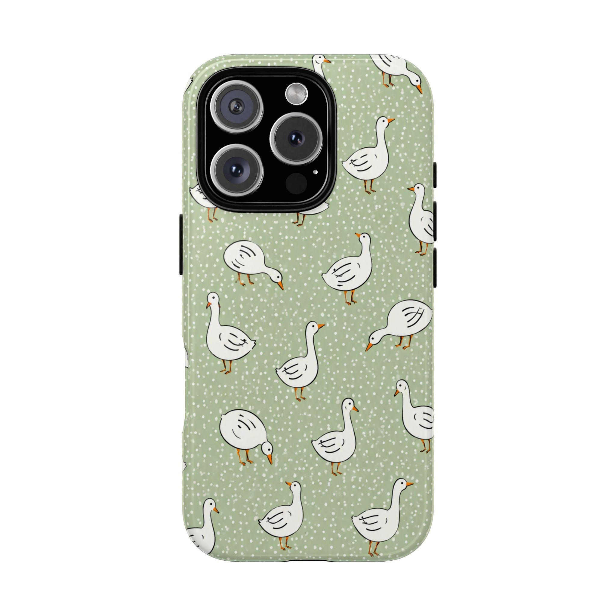 Goose iPhone Case | Cute White Goose Pattern Cover