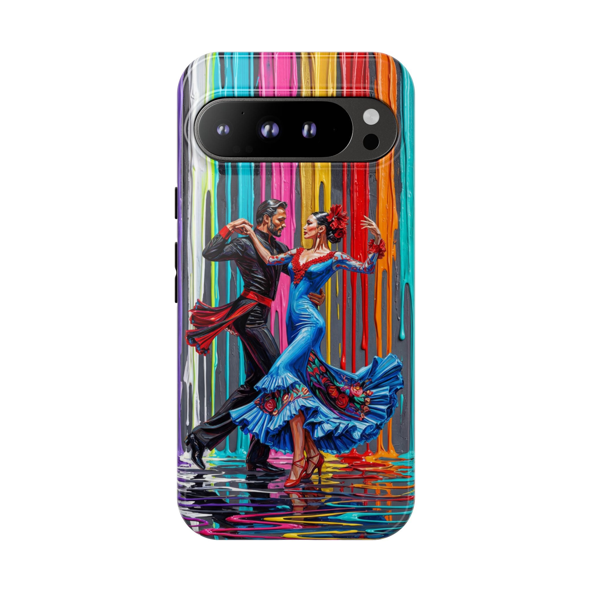 Colorful Tango Google Pixel Phone Case | Vibrant Dancing Couple Art Protection