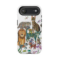 Cute Jungle Cats iPhone Case | Colorful Animal Safari Protective Case