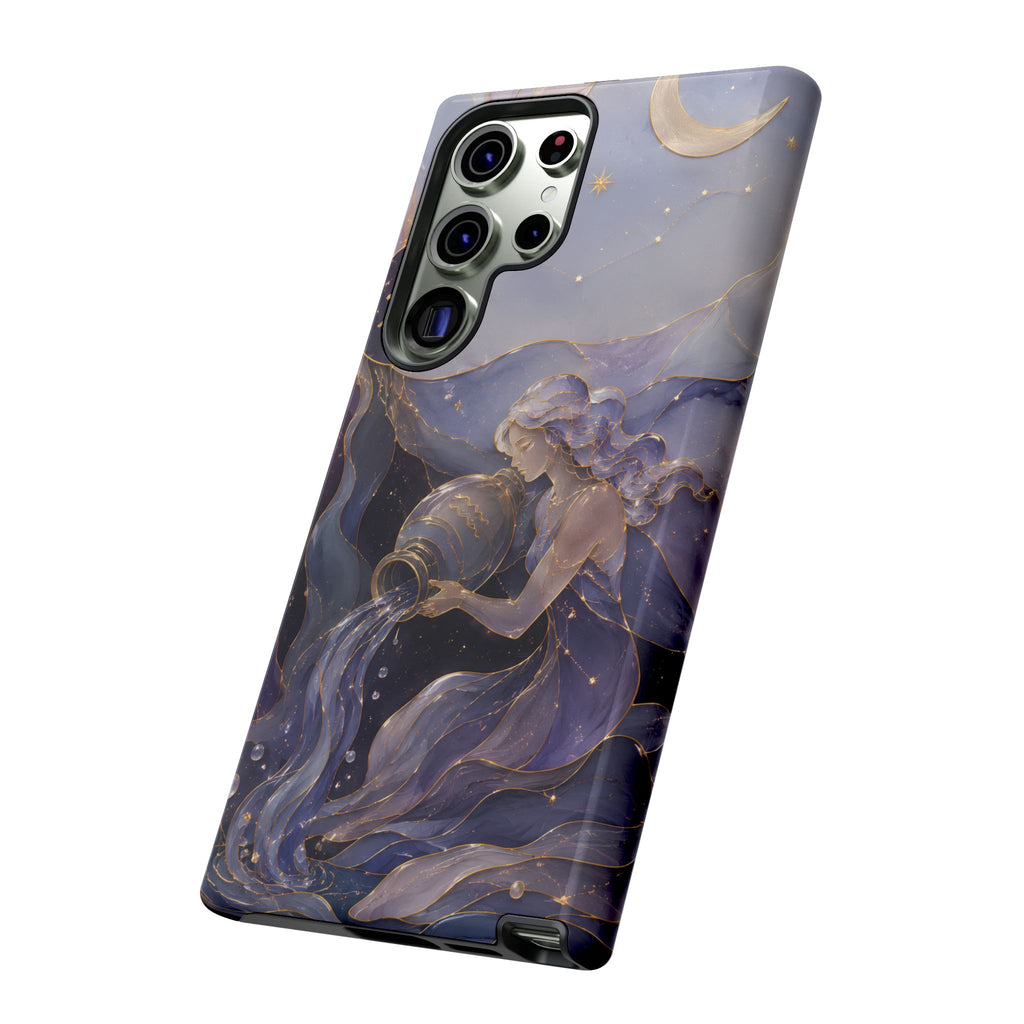 Aquarius Zodiac Samsung Galaxy Phone Case | Celestial Astrology Gift