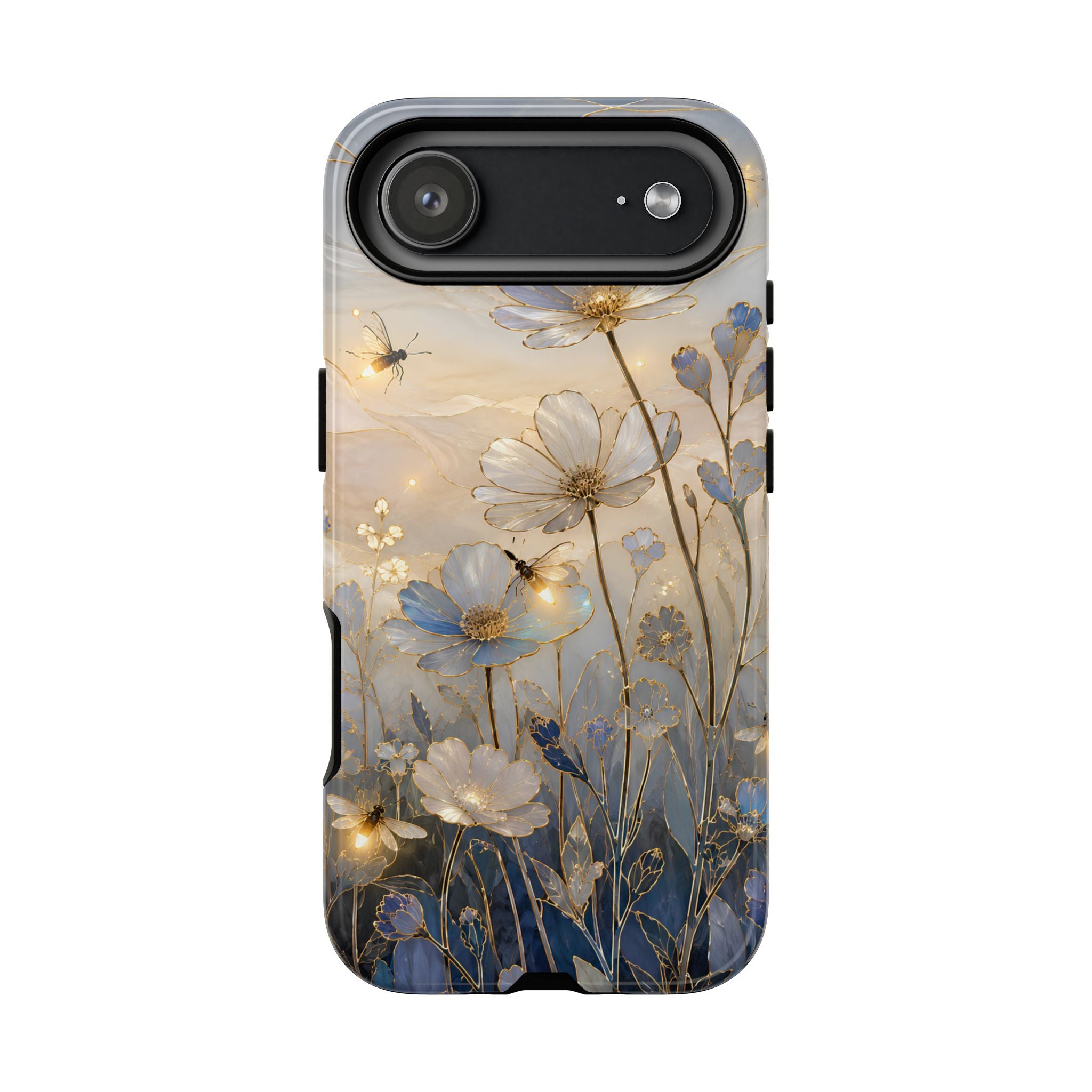 Moonlit Wildflower iPhone Case | Firefly Meadow Art Cover