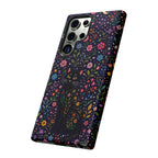 Celestial Black Cat Samsung Galaxy Phone Case | Whimsigoth Floral