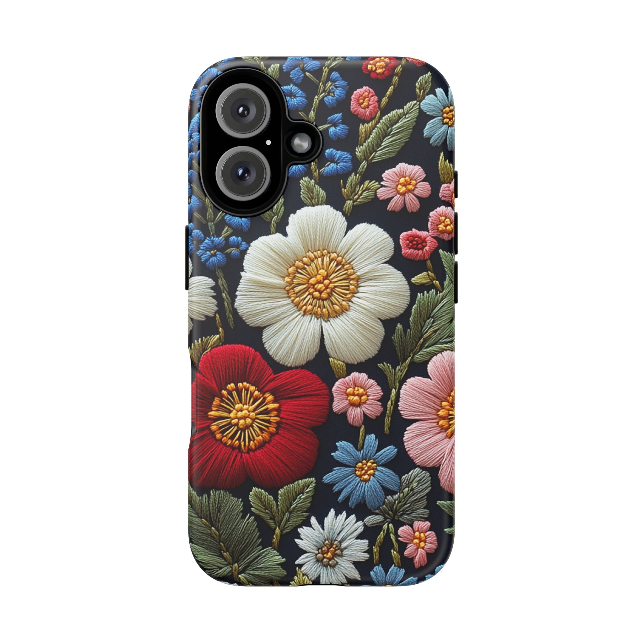 Floral Embroidered Garden iPhone Case