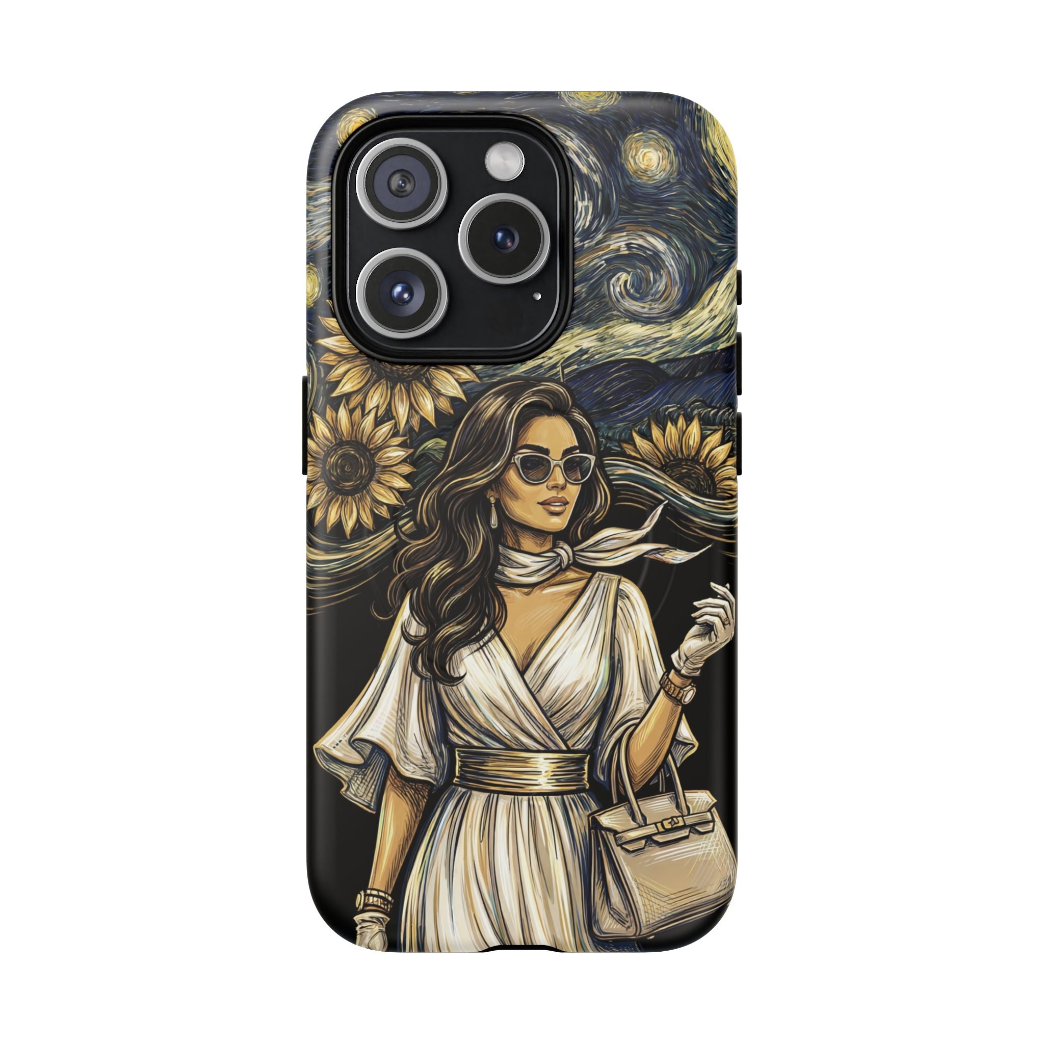 Van Gogh Night Sunflowers MagSafe iPhone Case | Chic Woman Art
