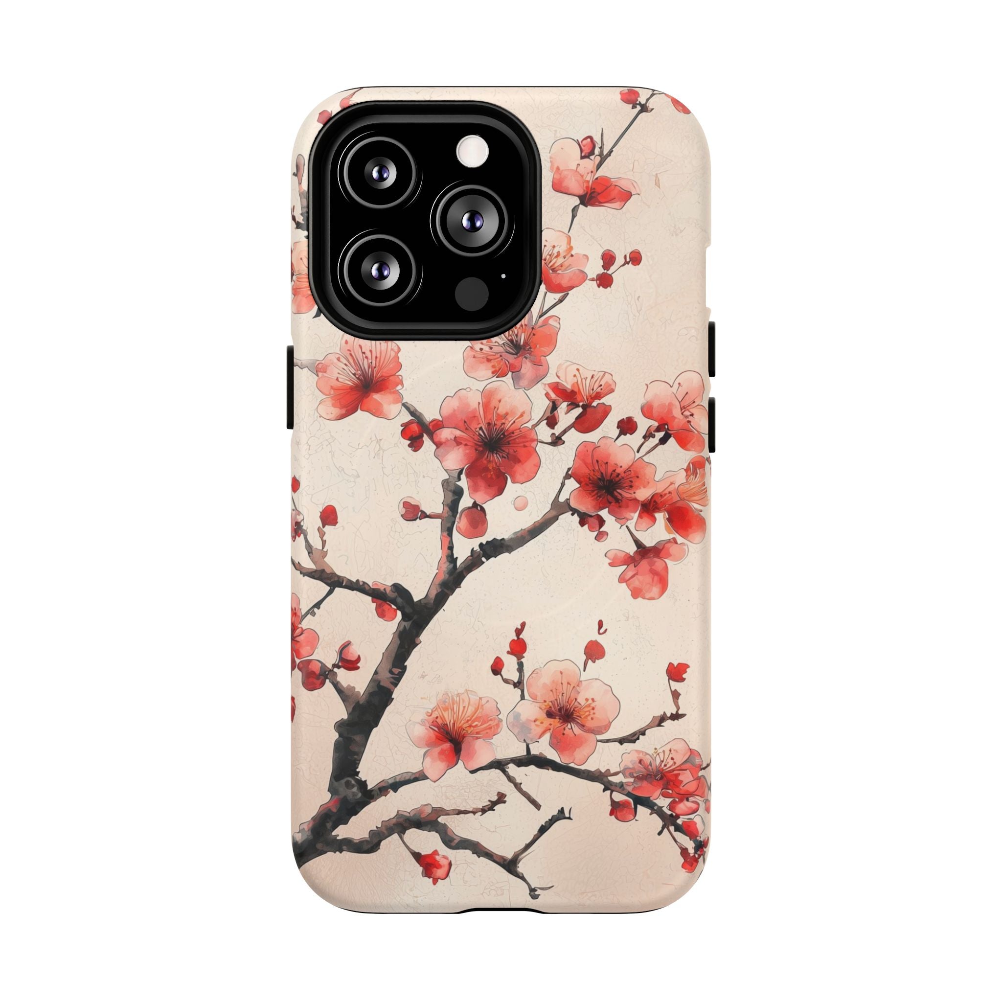 Cherry Blossom MagSafe iPhone Case | Floral Pink Blossom Branch Design