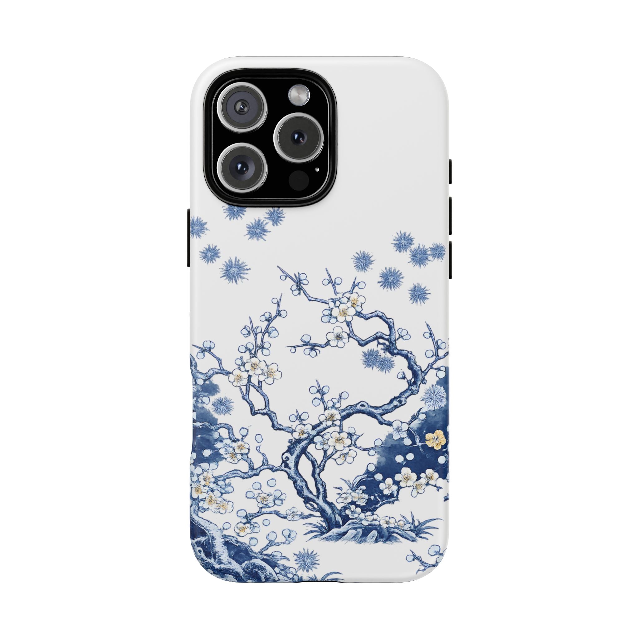 Vintage Blue White Porcelain iPhone Case | Chinoiserie Floral Tough Cover