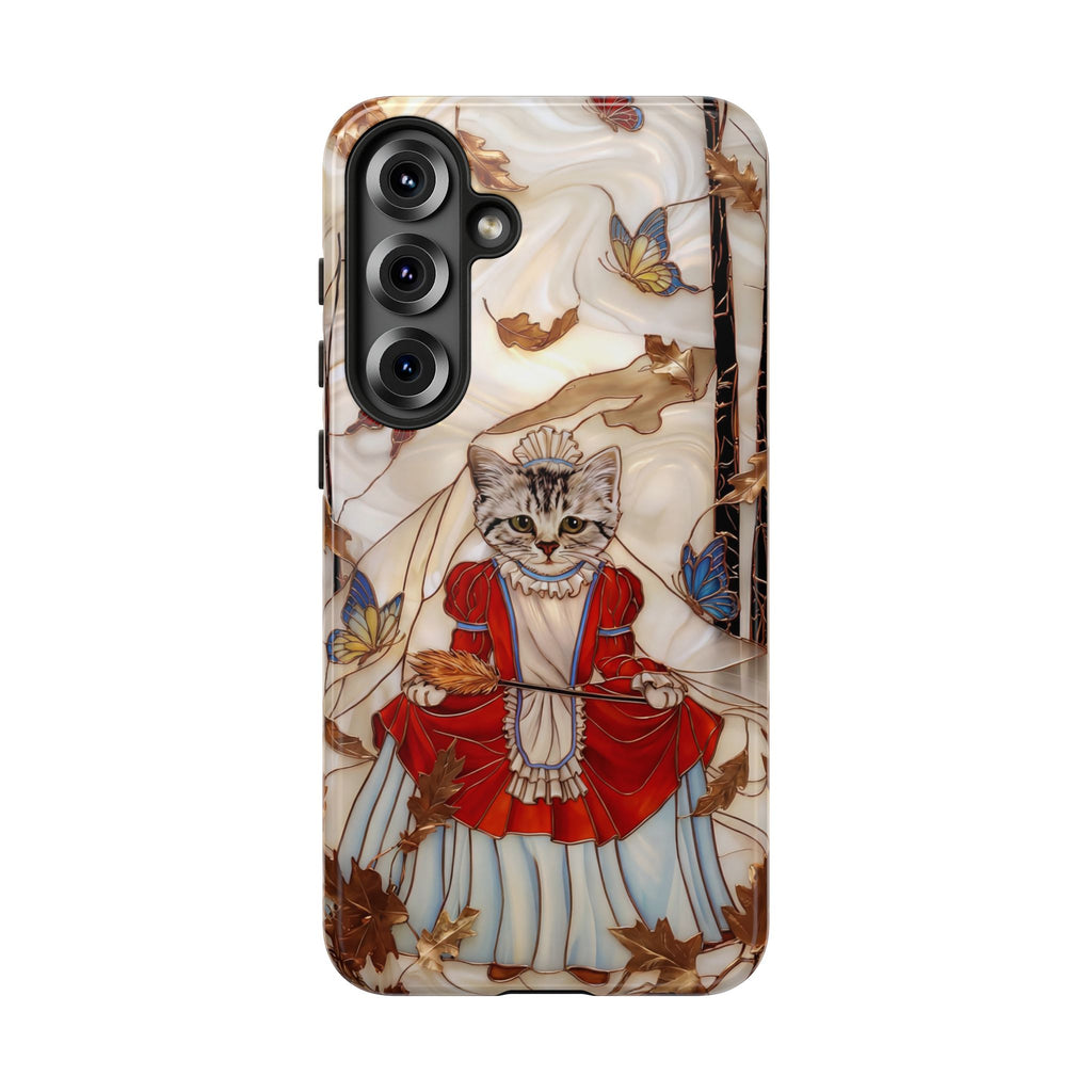 Custodia per Samsung Galaxy con motivo principessa gatto vintage