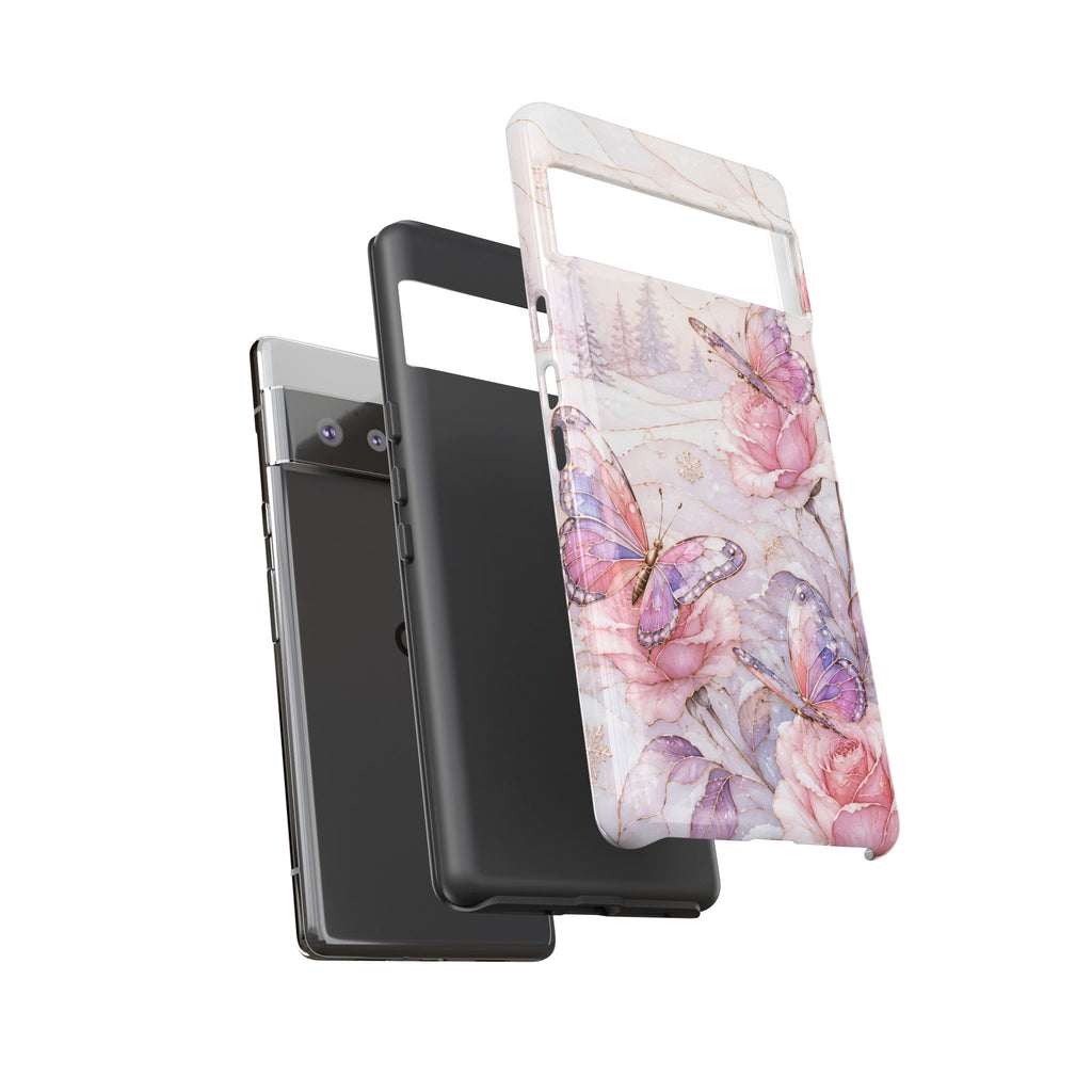 Butterfly Rose Google Pixel Phone Case | Floral iPhone Case