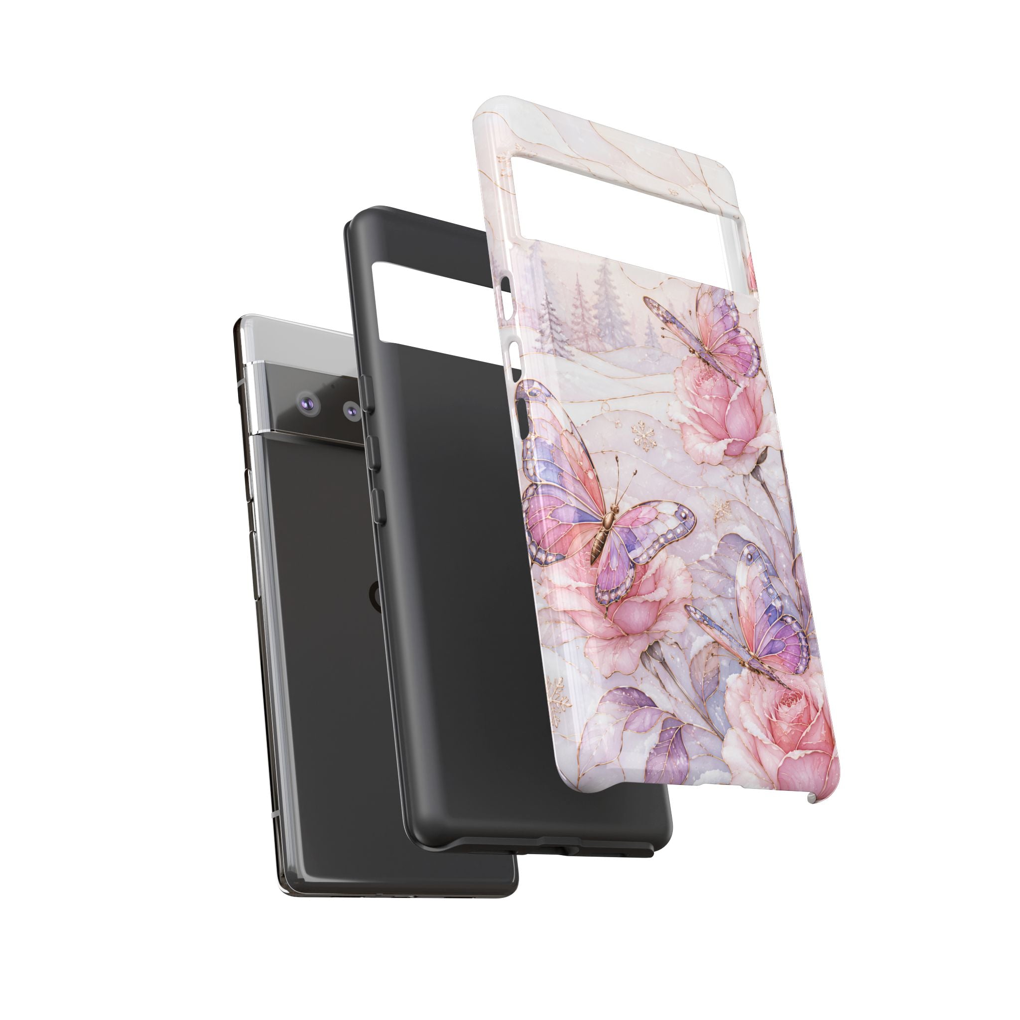 Butterfly Rose Google Pixel Phone Case | Floral iPhone Case