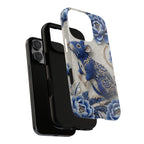 Asian Zodiac Rat iPhone Case | Blue & White Porcelain Art Slim Protective iPhone Case | Year of the Rat Gift