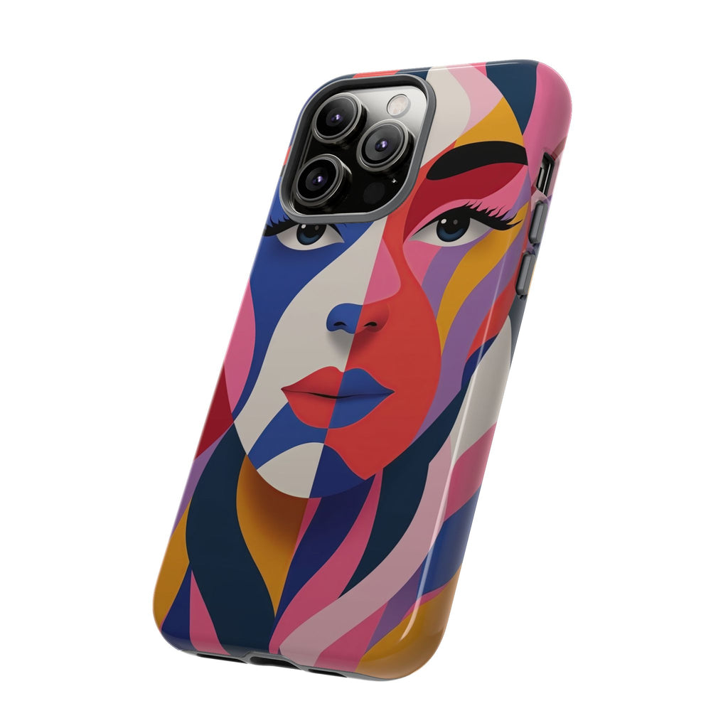 Abstract Colourful Face iPhone Case | Vibrant Pop Art