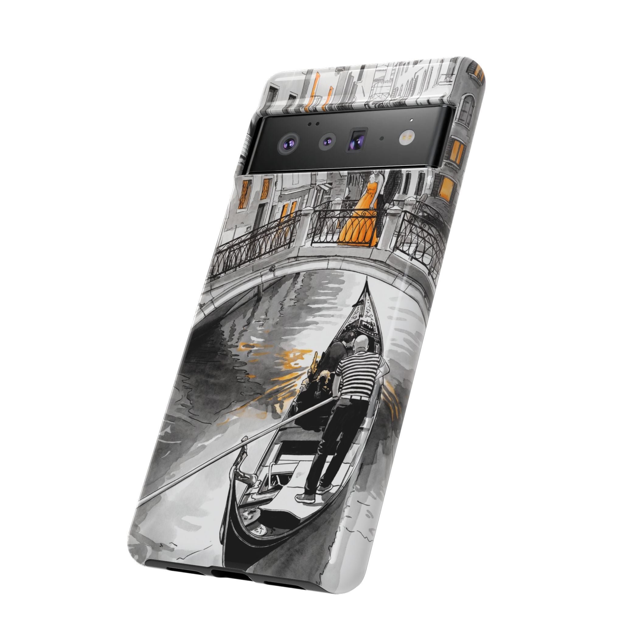Venice Gondola Google Pixel Case | Romantic Canal Scene Protective Case
