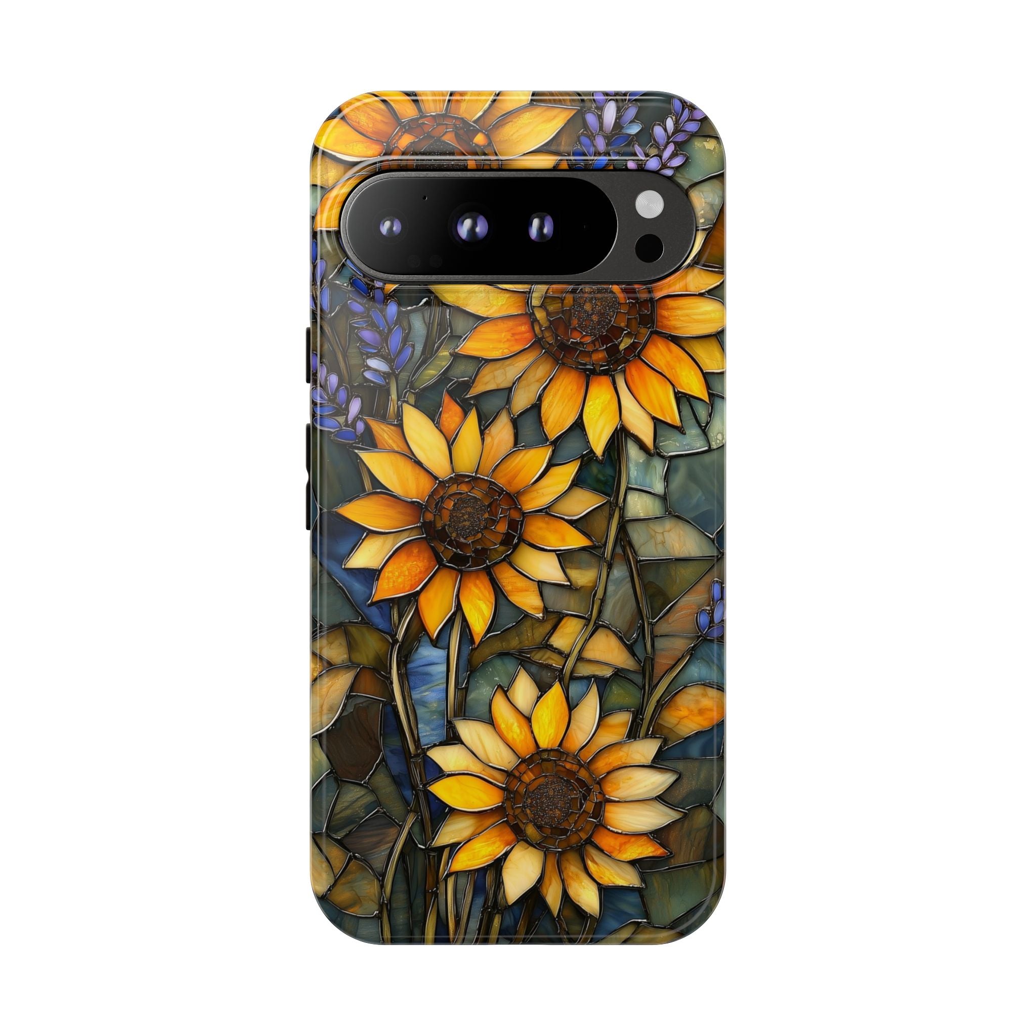 Sunflower Stained Glass Tough Google Pixel Case