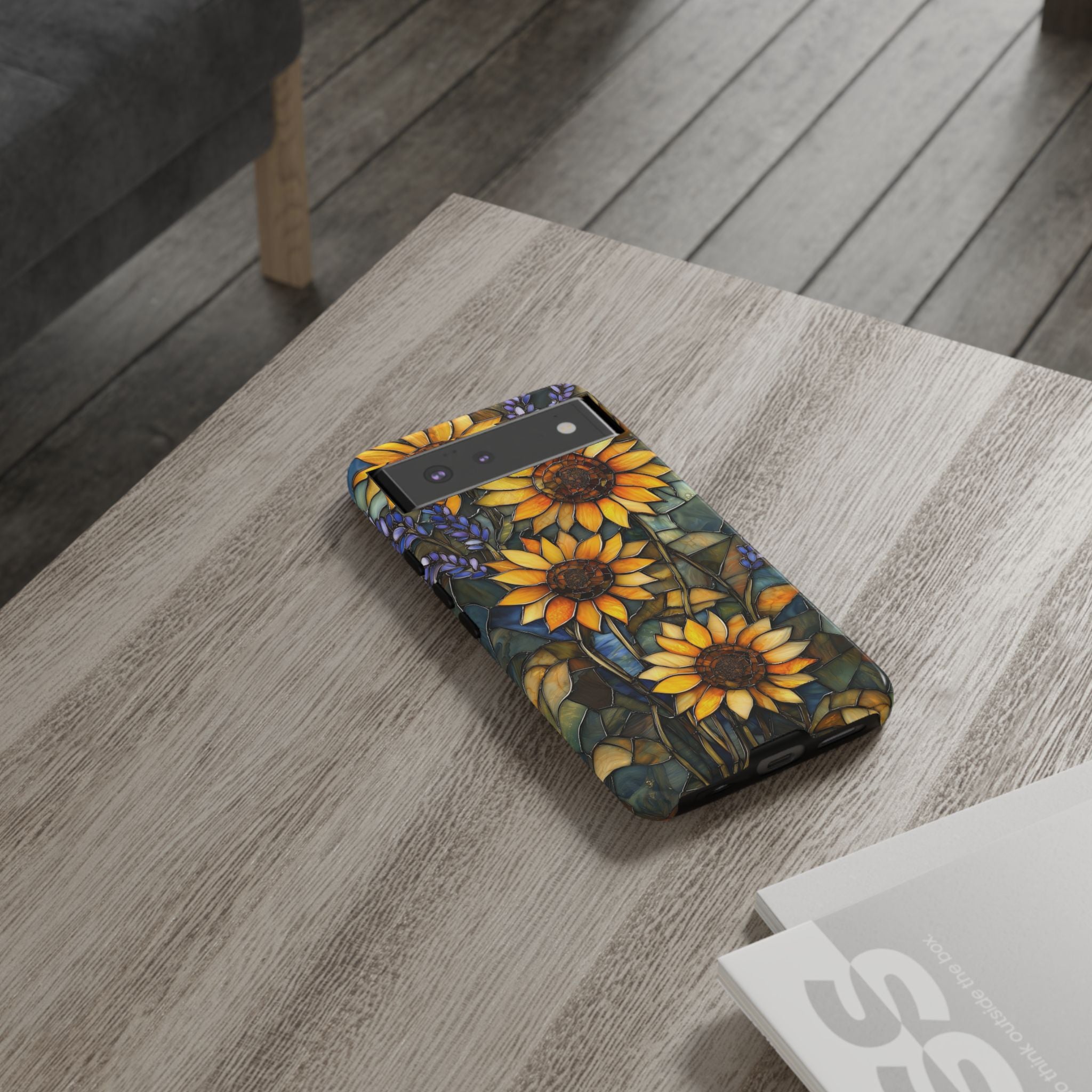 Sunflower Stained Glass Tough Google Pixel Case