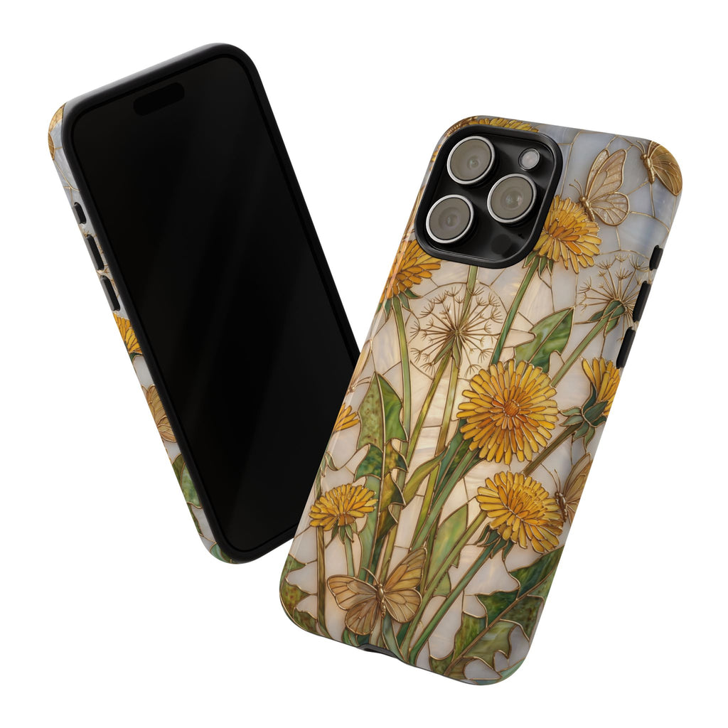 Dandelion Bouquet Tough iPhone Case — Floral Botanical Protective Cover