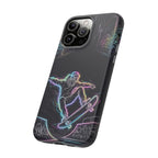 Neon Skateboard iPhone Case | Glow Skatepark Protective Cover