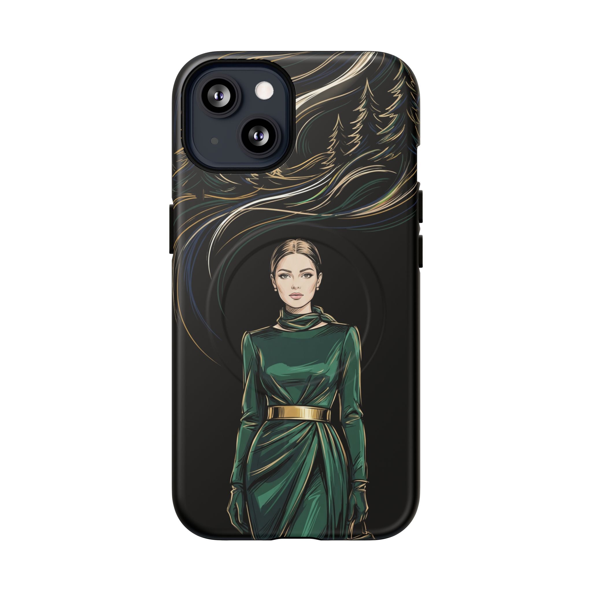 Elegant Forest Woman MagSafe iPhone Case
