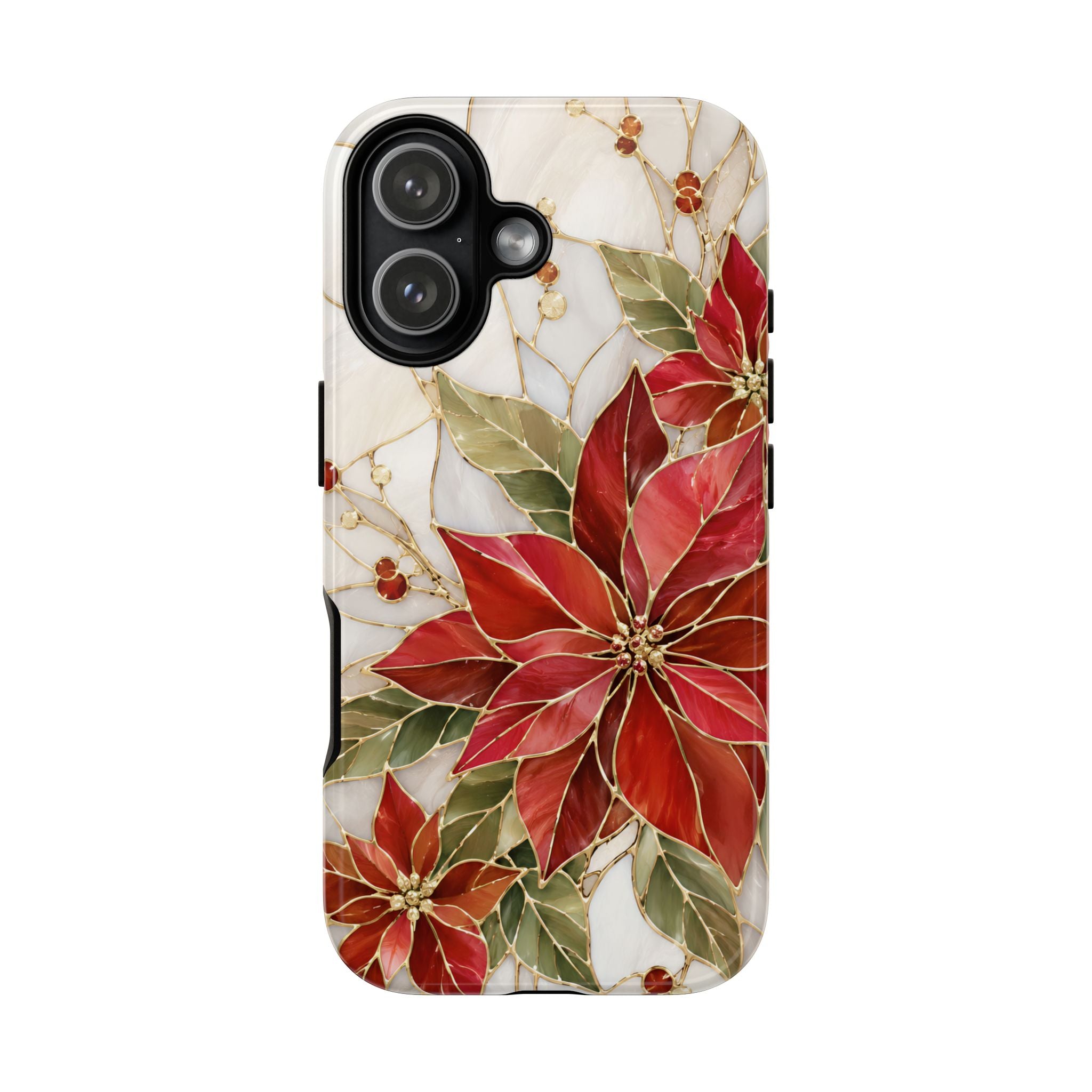Poinsettia iPhone Case | Christmas Floral Cover